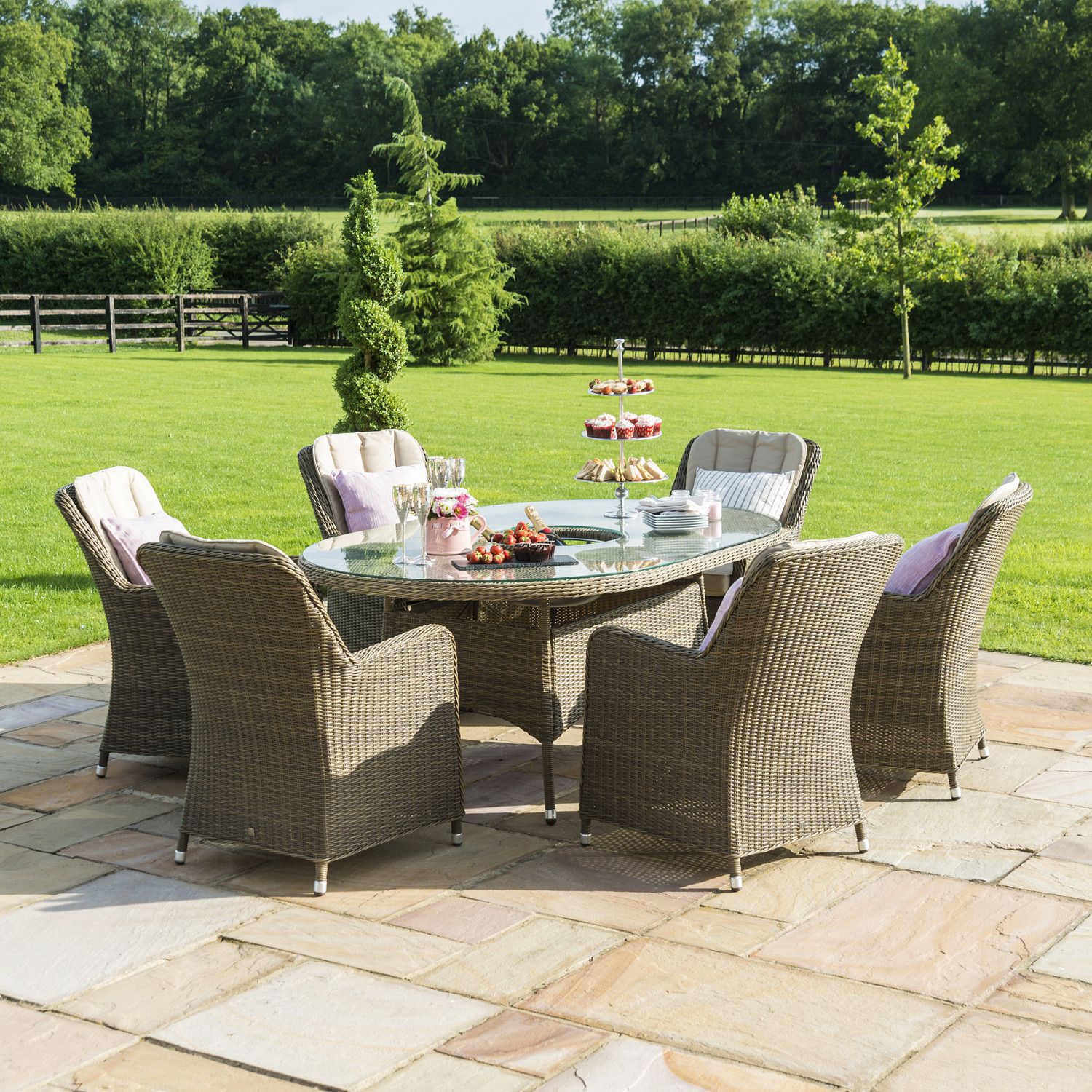 Maze rattan on sale winchester 6 seater